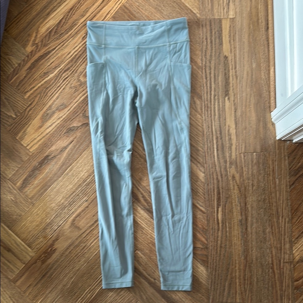 Athleta Girls Light Green Leggings